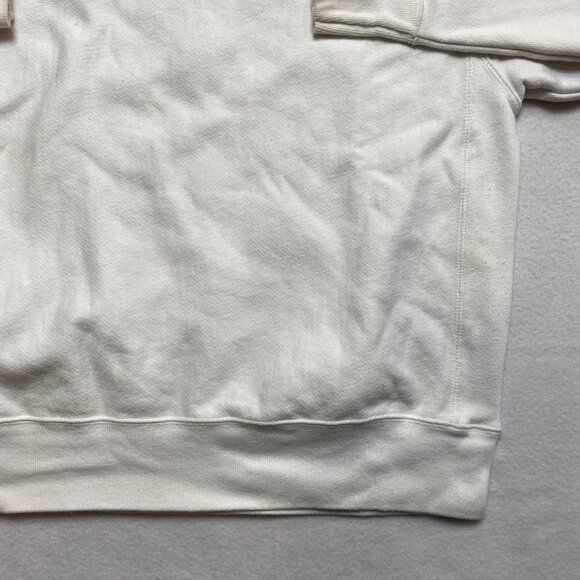 Champion Reverse Weave Crewneck Sweatshirt Men's L White Big Letters on Back - Picture 8 of 16